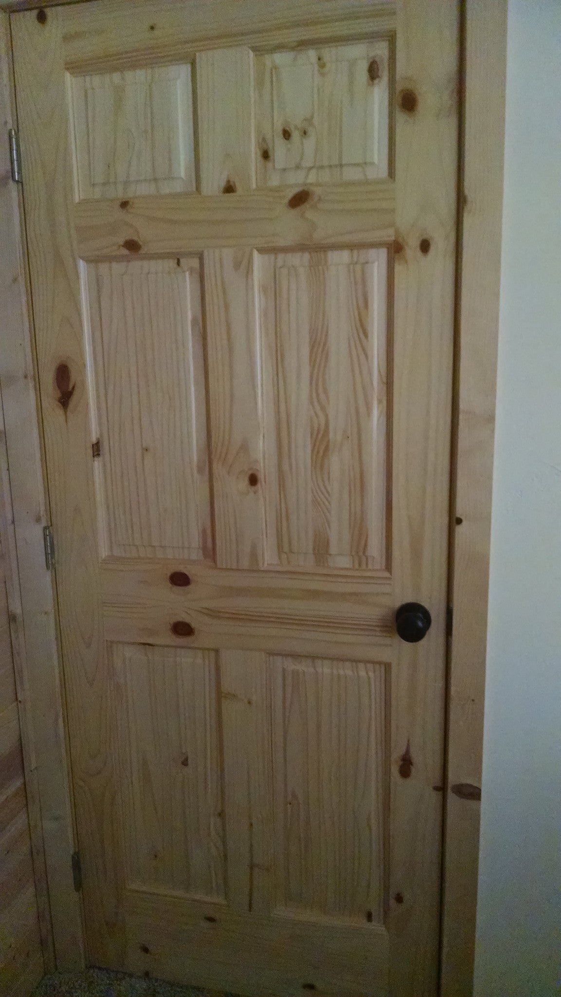 Customer Photos: Knotty Pine Doors for a California Log Cabin – Door to ...