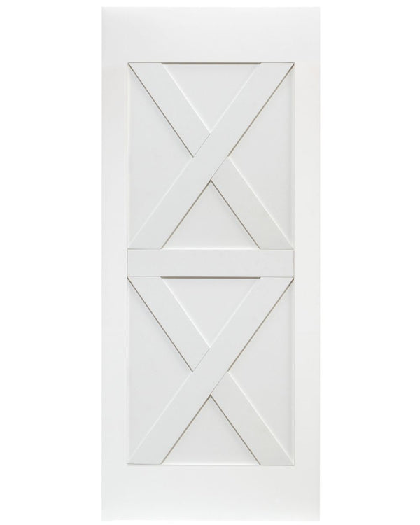 Double X-Brace Barn Door (Primed)