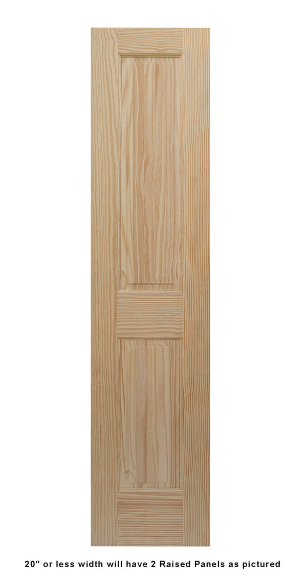 Raised Double Hip 4 Panel Pine Interior Door